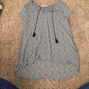 Black and white shirt